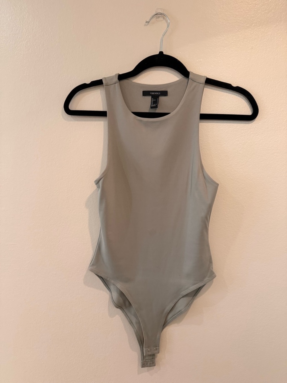 Forever 21 Sage Green Sleeveless Bodysuit
